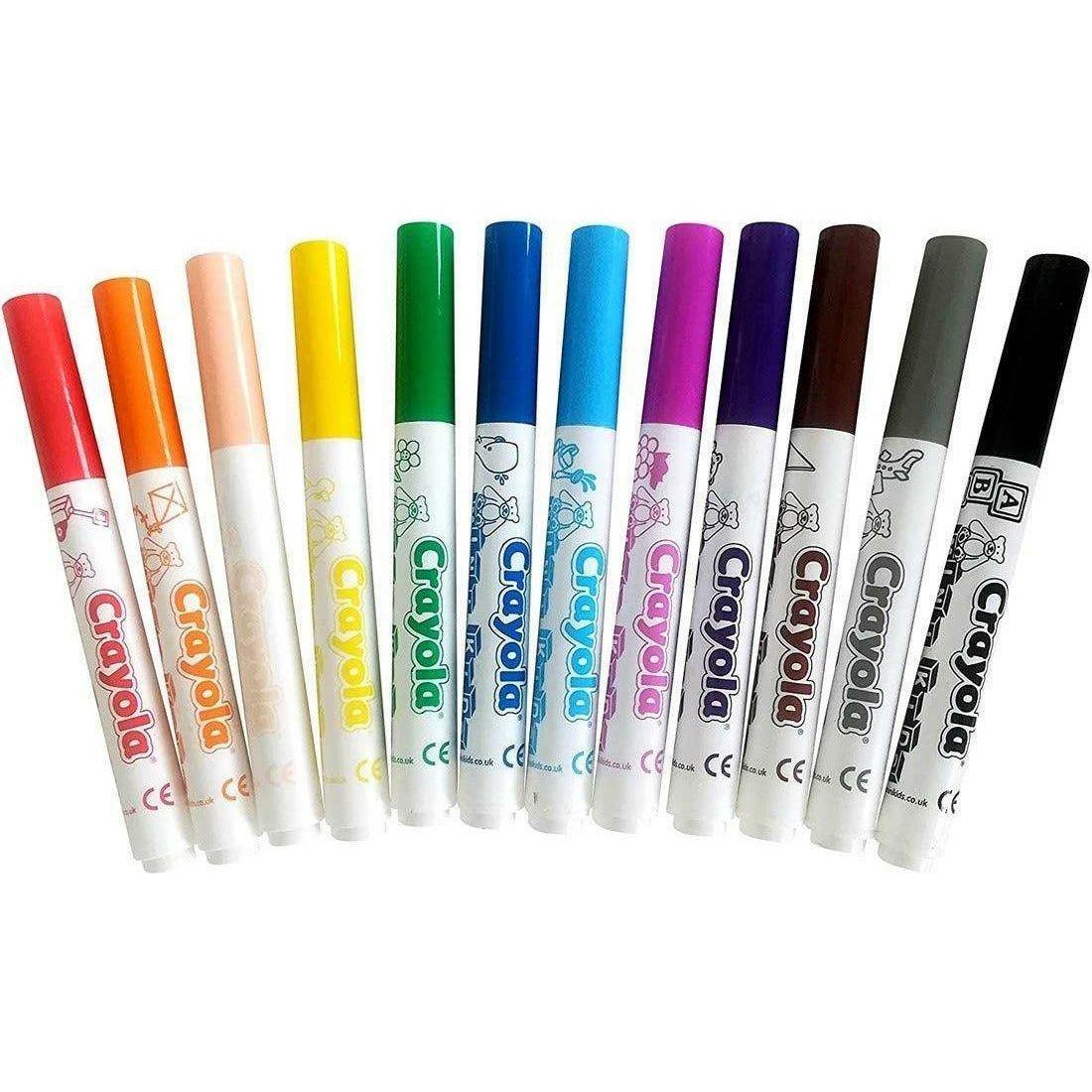 Crayola Mini Washable Markers 12 Pens - BumbleToys - 5-7 Years, Drawing & Painting, Eagle Plus