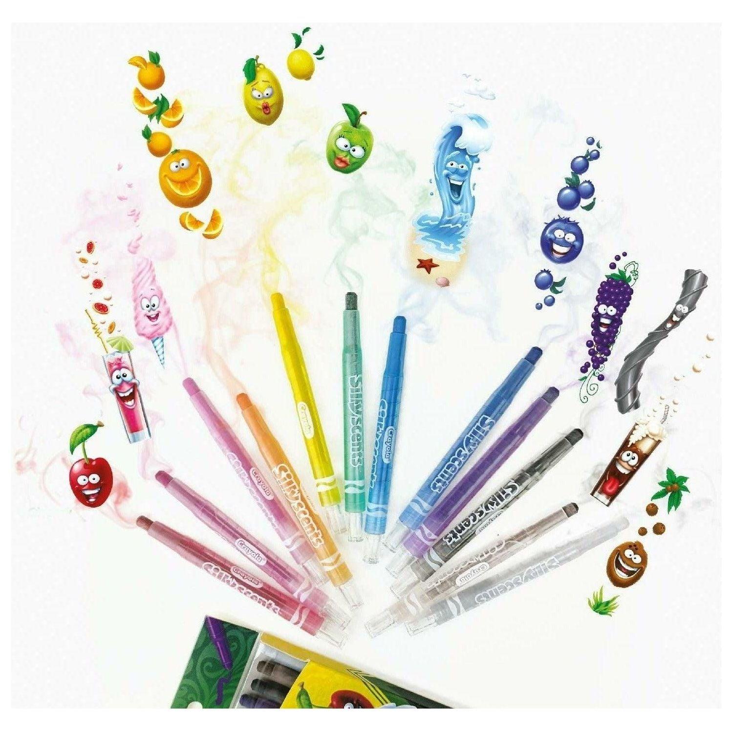 Crayola Silly Scented Twistable Crayons - 12 Pencils - BumbleToys - 5-7 Years, Drawing & Painting, Eagle Plus, Girls