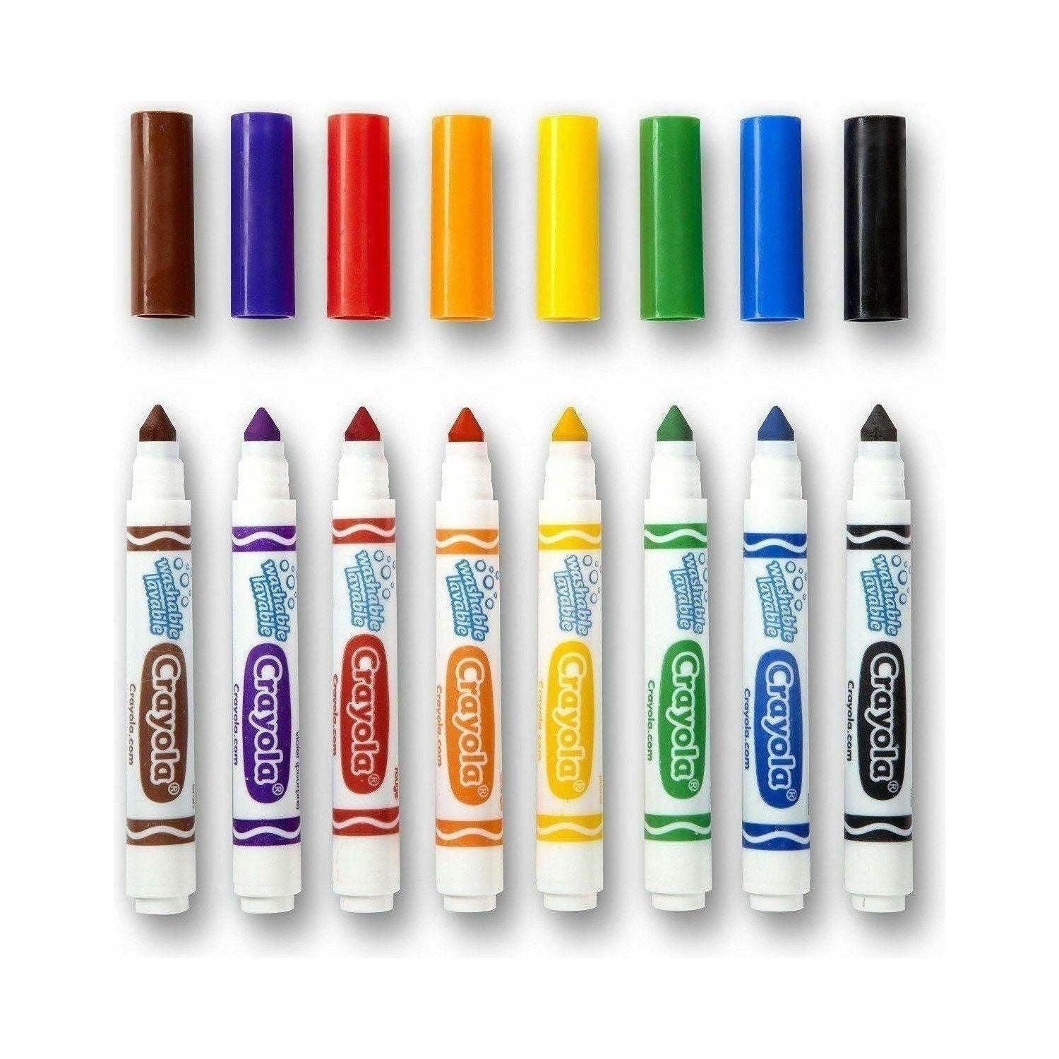 Crayola Washable Classic Markers Broadline Markers Set of 8 - BumbleToys - 5-7 Years, Boys, Drawing & Painting, Eagle Plus, Girls