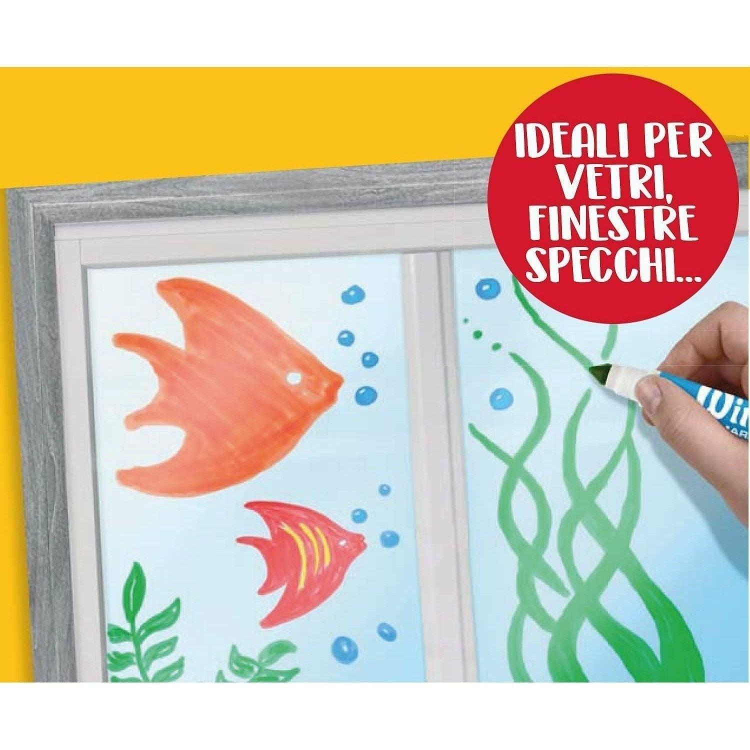 Crayola Washable Window Markers-Assorted Colors 8 Count - BumbleToys - 5-7 Years, Boys, Drawing & Painting, Eagle Plus, Girls