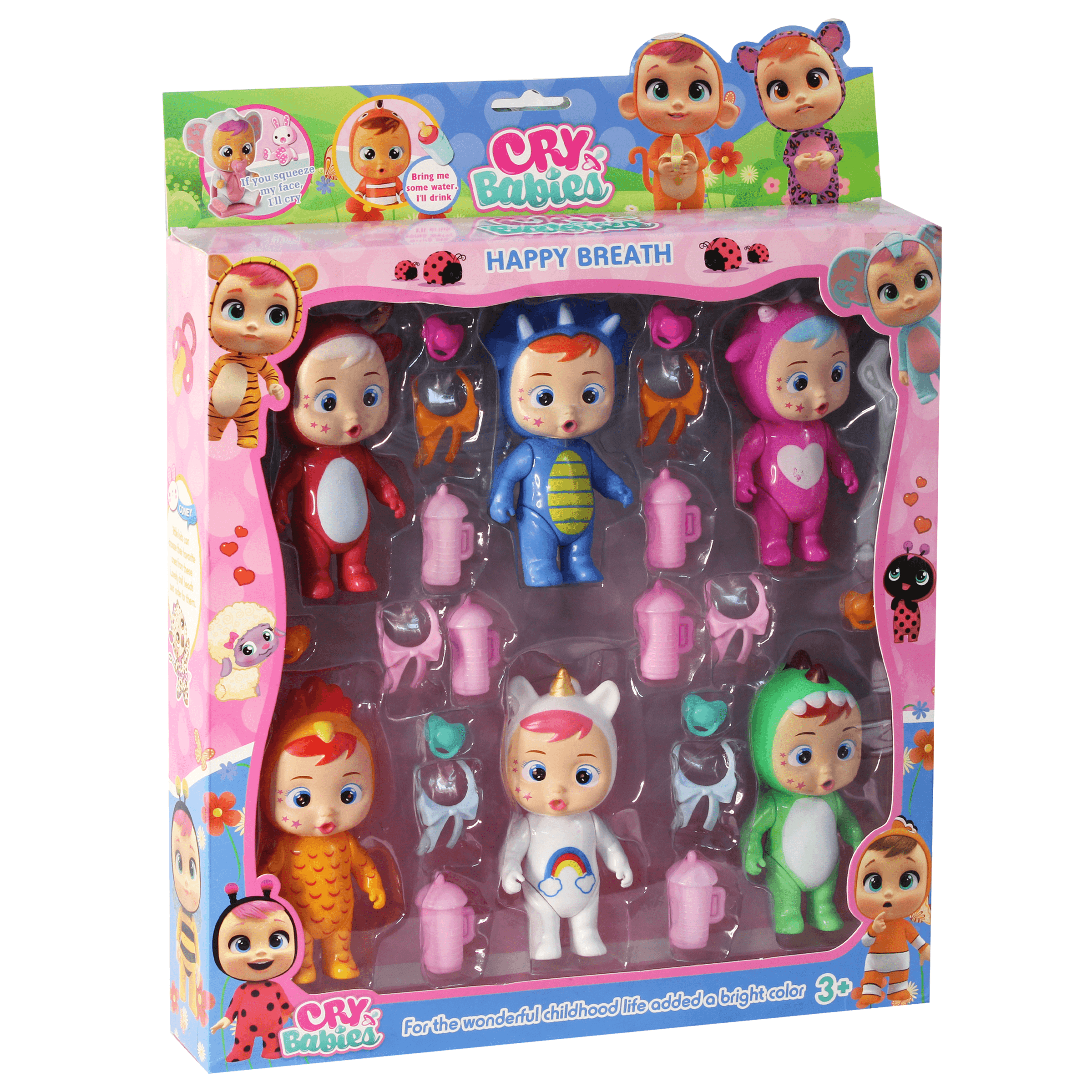 Cry babies Happy Breath - 6 Figure Pack - BumbleToys - 3+ years, Characters, Cocomelon, Figures, Toy Land
