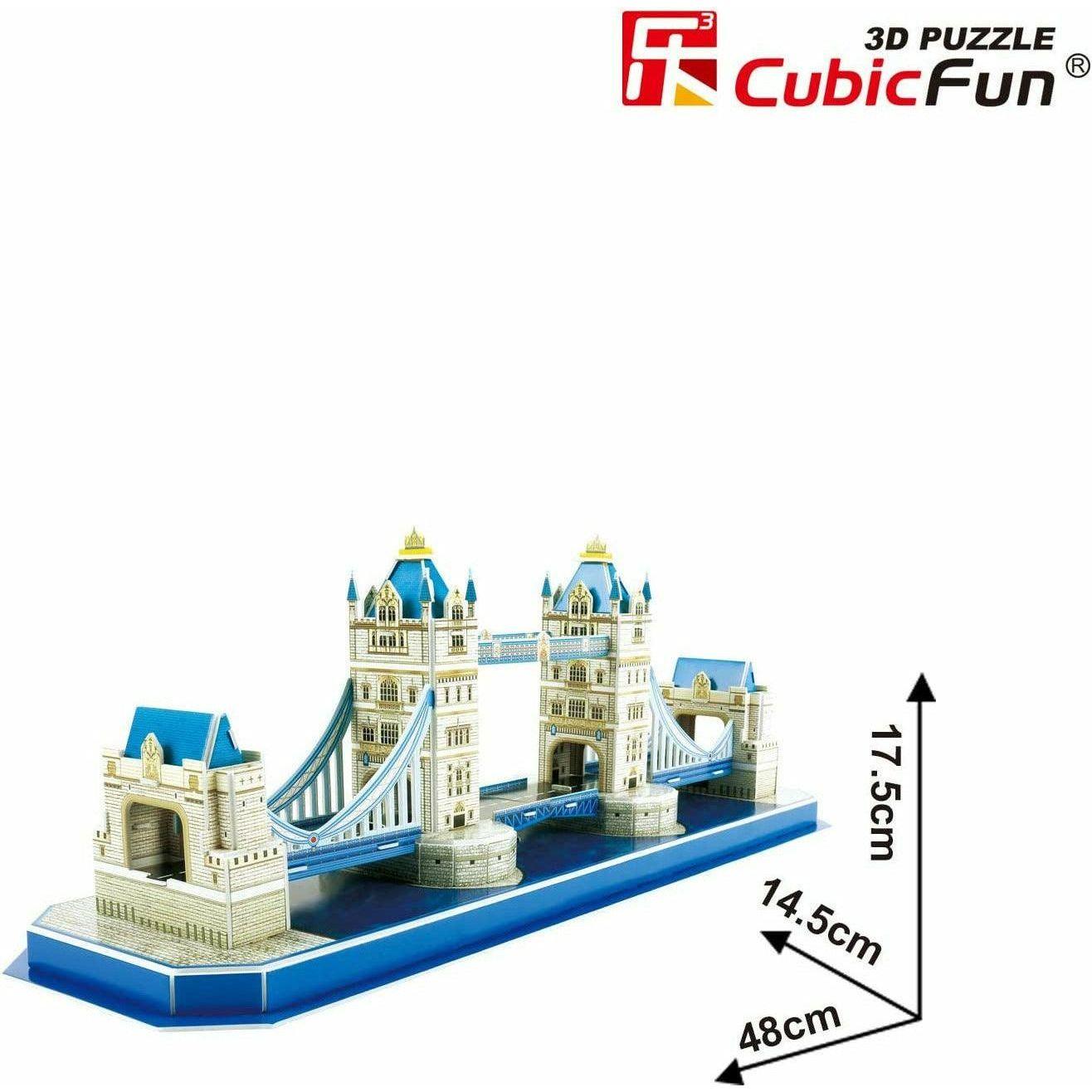 Cubic Fun Tower Bridge Shaped 3D Puzzle C238H- 52 Pieces - BumbleToys - 3D, 5-7 Years, Boys, Cecil, Girls, Puzzle & Board & Card Games, Puzzles & Jigsaws