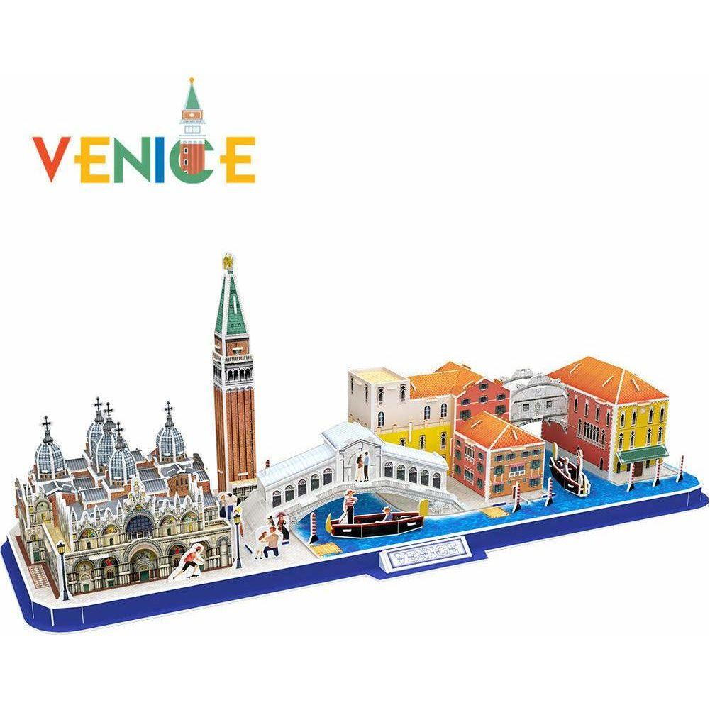CubicFun 3D Puzzle City Line Venice (126 Pcs) - BumbleToys - 3D, 5-7 Years, 8+ Years, 8-13 Years, Boys, Cecil, Girls, Puzzle & Board & Card Games, Puzzles & Jigsaws
