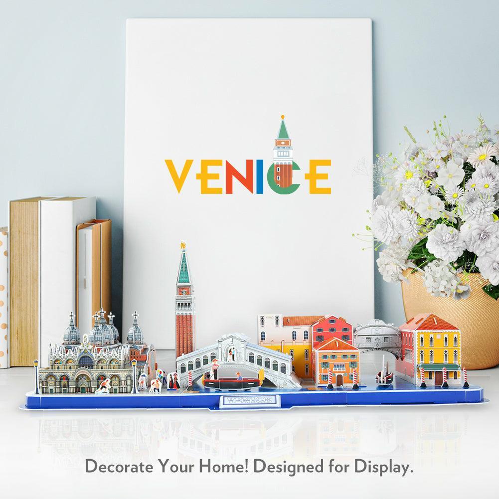CubicFun 3D Puzzle City Line Venice (126 Pcs) - BumbleToys - 3D, 5-7 Years, 8+ Years, 8-13 Years, Boys, Cecil, Girls, Puzzle & Board & Card Games, Puzzles & Jigsaws