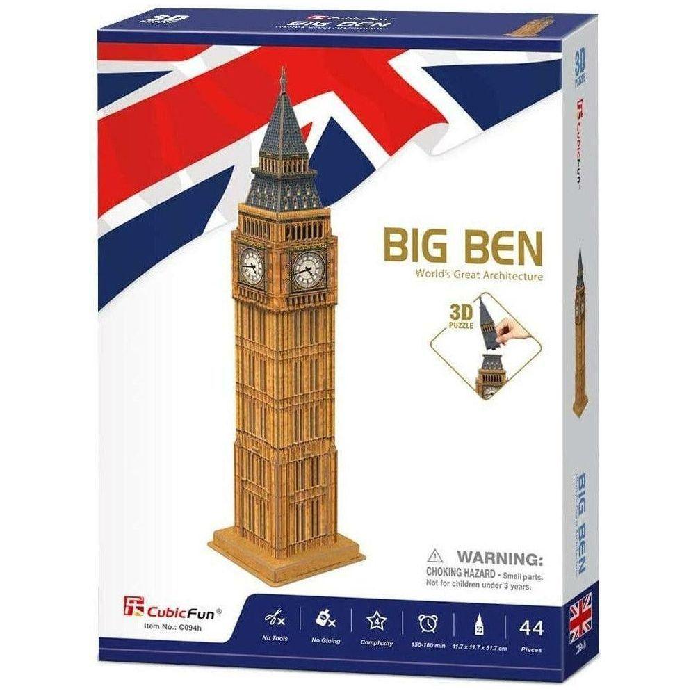 CubicFun Big Ben 3D C094H Puzzle 44 Pieces - BumbleToys - 3D, 5-7 Years, Boys, Cecil, Girls, Puzzle & Board & Card Games, Puzzles & Jigsaws