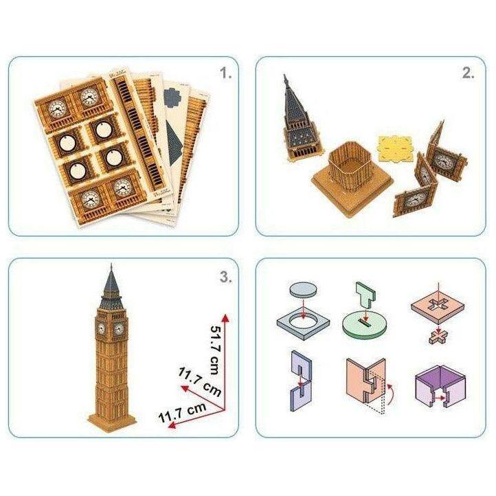 CubicFun Big Ben 3D C094H Puzzle 44 Pieces - BumbleToys - 3D, 5-7 Years, Boys, Cecil, Girls, Puzzle & Board & Card Games, Puzzles & Jigsaws