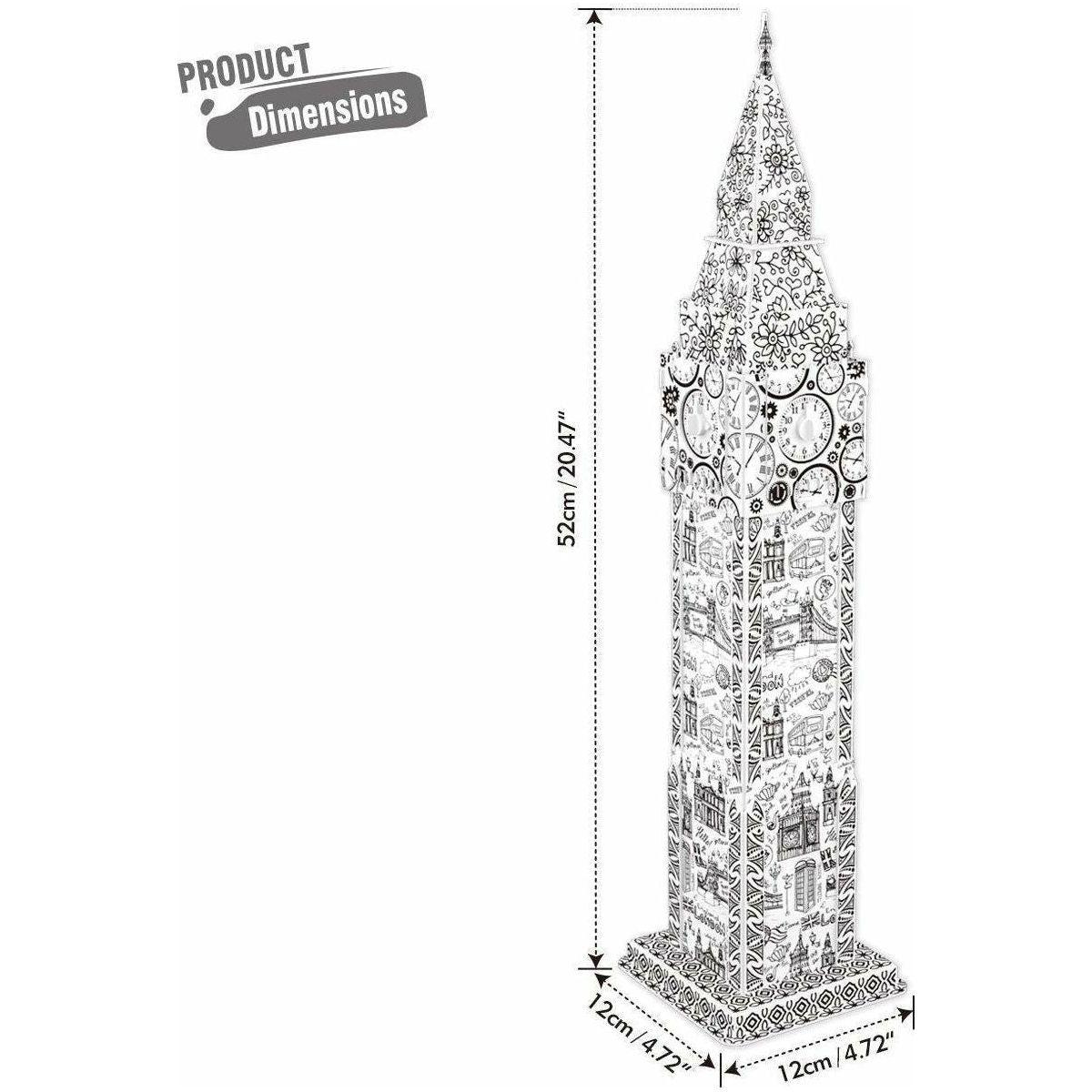 CubicFun Big Ben Colouring 3D Puzzle 59 Pieces - BumbleToys - 3D, 5-7 Years, Boys, Cecil, Girls, Puzzle & Board & Card Games, Puzzles & Jigsaws
