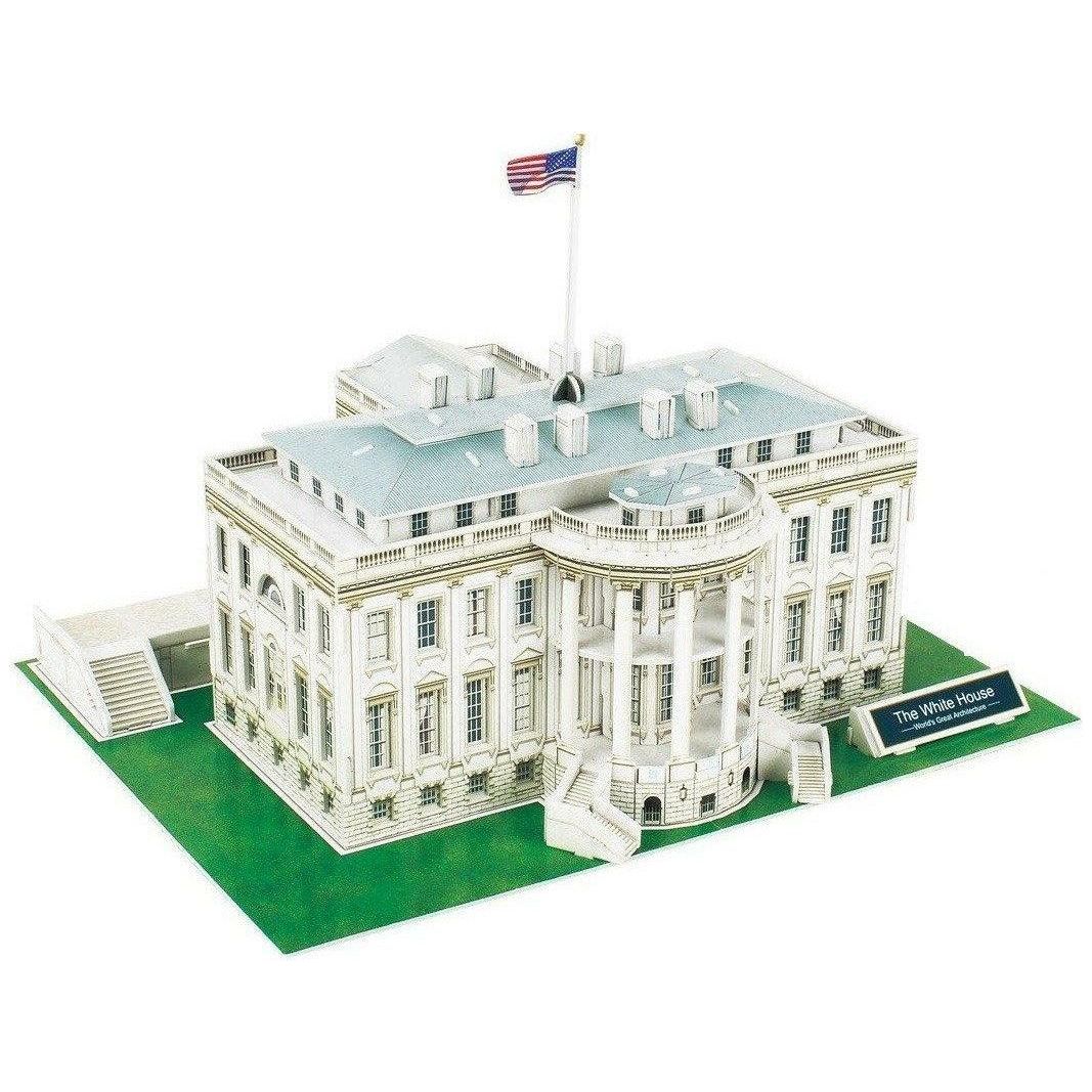 CubicFun C060H The White House 3D Puzzle 64 Pieces - BumbleToys - 3D, 5-7 Years, Boys, Cecil, Girls, Puzzle & Board & Card Games, Puzzles & Jigsaws
