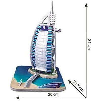 CubicFun C065H Burj Arab 3D Puzzle 44 Pieces - BumbleToys - 3D, 5-7 Years, Boys, Cecil, Girls, Puzzle & Board & Card Games, Puzzles & Jigsaws
