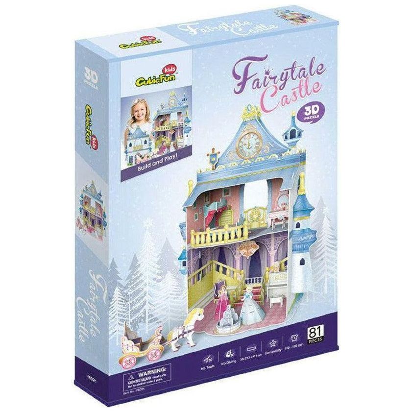 CubicFun Fairytale Castle 3D Puzzle 81 Pieces - BumbleToys - 3D, 5-7 Years, Cecil, Girls, Puzzle & Board & Card Games, Puzzles & Jigsaws