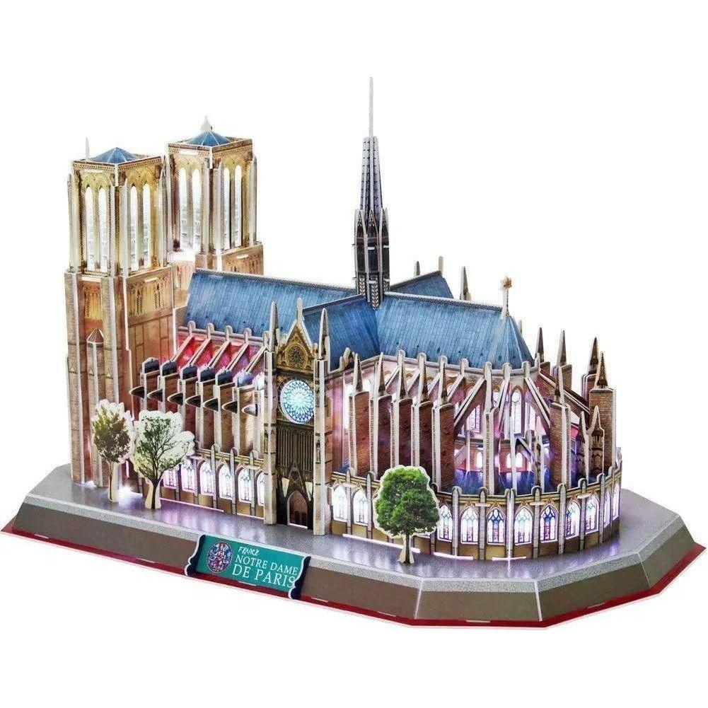 CubicFun LED Notre Dame De Paris 3D Puzzle 149 Pieces - BumbleToys - 3D, 5-7 Years, Boys, Cecil, Girls, Puzzle & Board & Card Games, Puzzles & Jigsaws