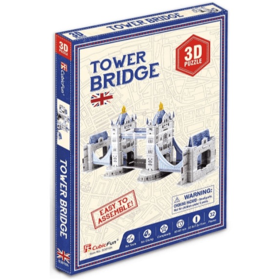 CubicFun Mini 3D Puzzles جسر البرج 32 قطعة
