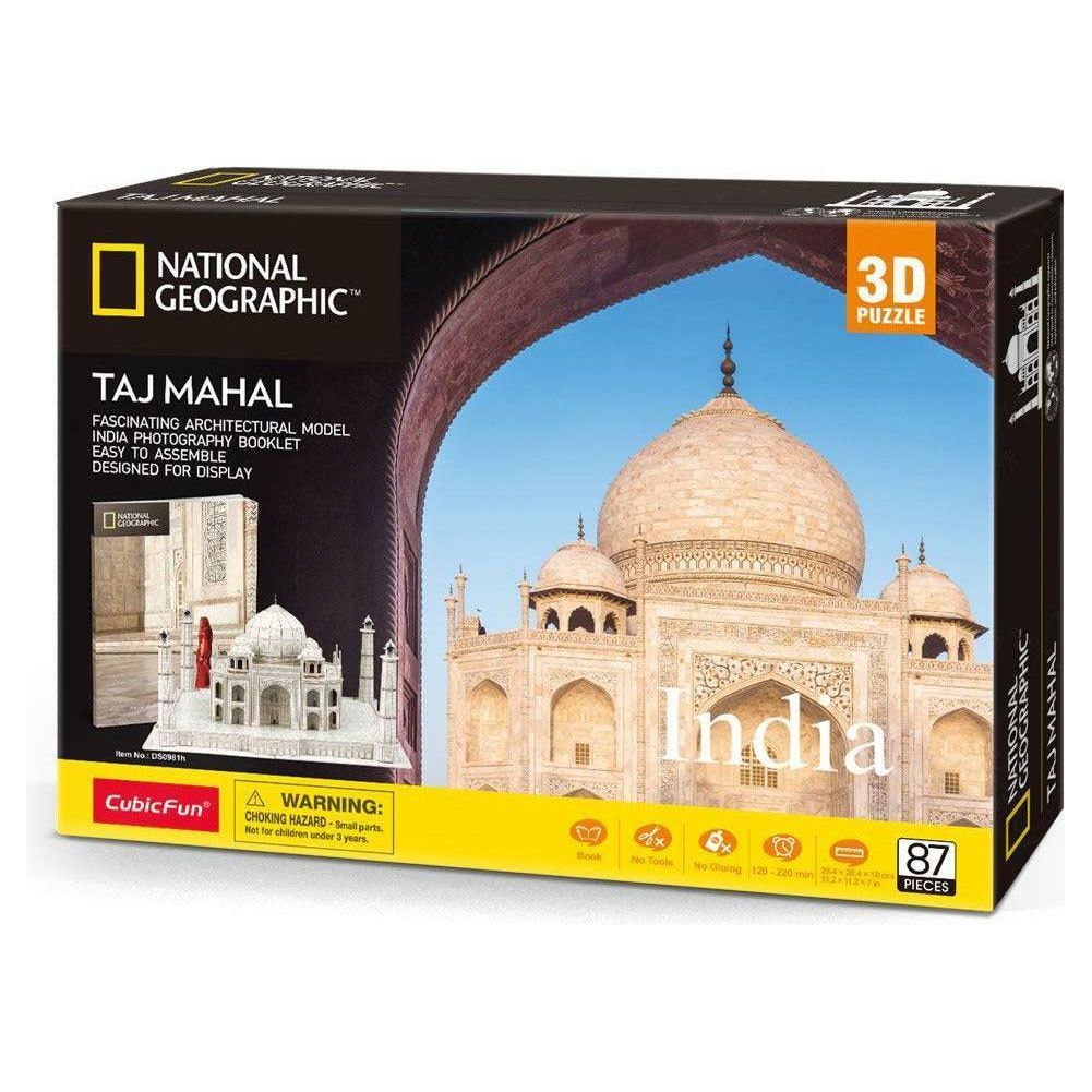 CubicFun National Geographic Taj Mahal 3D Puzzle 87 Pieces - BumbleToys - 3D, 5-7 Years, Boys, Cecil, Girls, Puzzle & Board & Card Games, Puzzles & Jigsaws