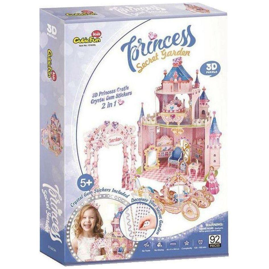 CubicFun Princess Secret Garden 3D Puzzle 92 Pieces - BumbleToys - 3D, 5-7 Years, Boys, Cecil, Girls, Puzzle & Board & Card Games, Puzzles & Jigsaws