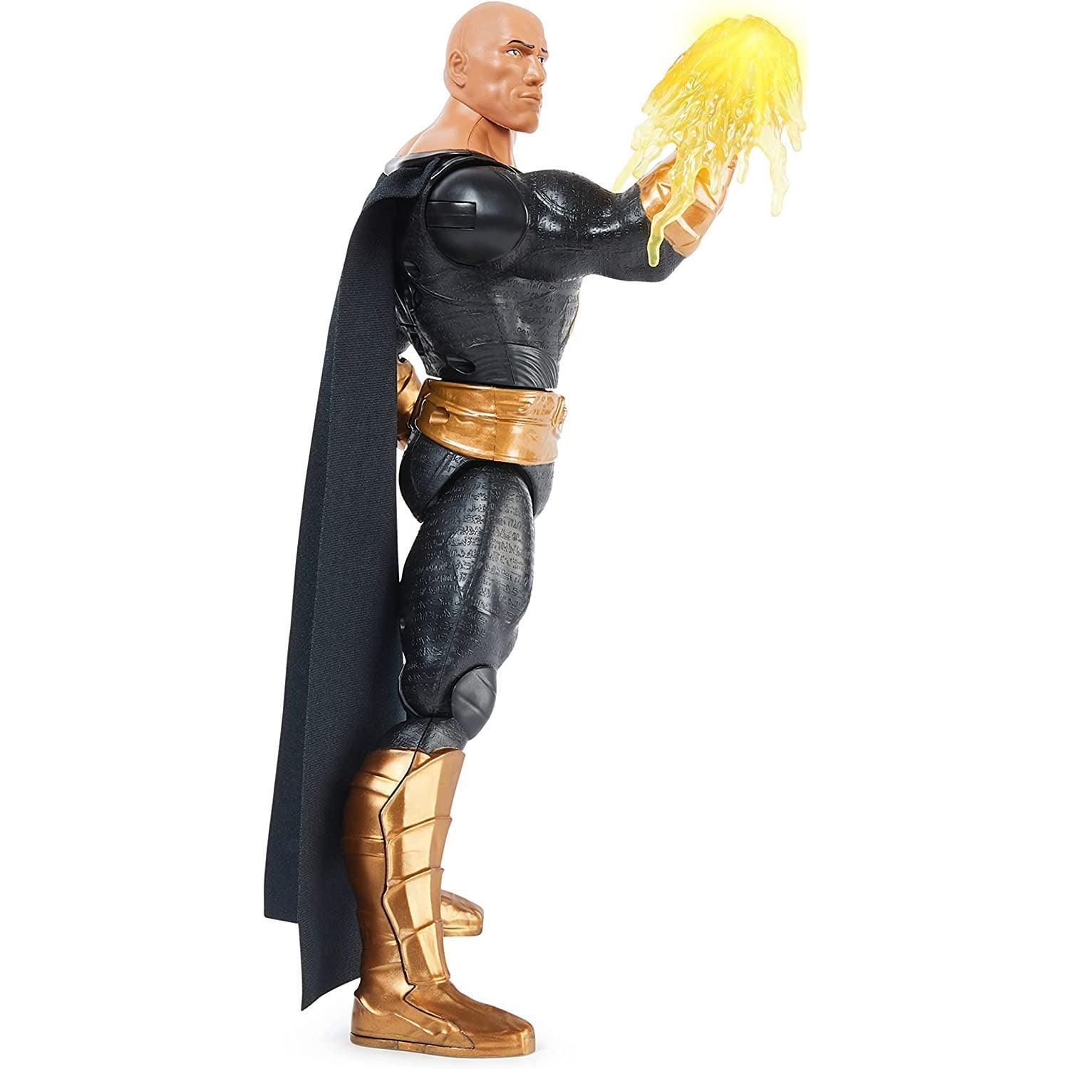 DC Comics, Power Punch Black Adam 12-inch Action Figure, 20+ Phrases and Sounds, Lights Up with 2 Accessories, Black Adam Movie - BumbleToys - 5-7 Years, Action Battling, Avengers, Black Adam, Boys, DC, OXE, Pre-Order
