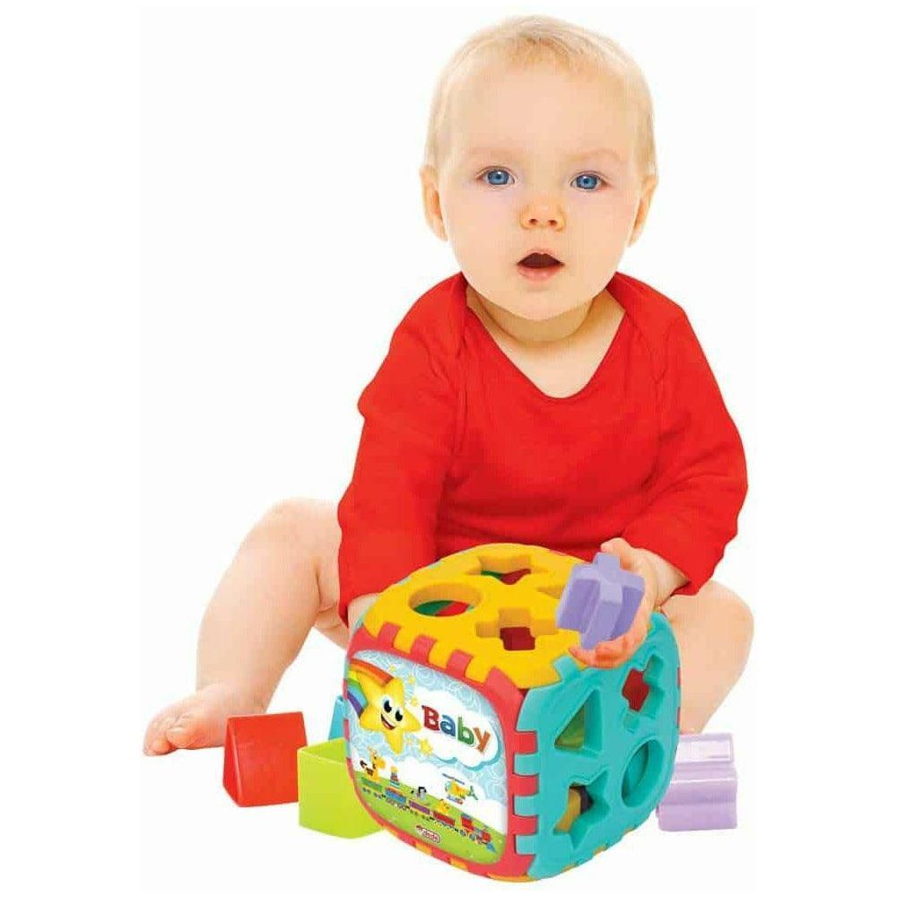 Dede 1953 Baby Shape Sorter Cube – 18 Pcs - BumbleToys - 2-4 Years, Babies, Baby Saftey & Health, Boys, Building Blocks, Cecil, Education, Girls, Learning Toys
