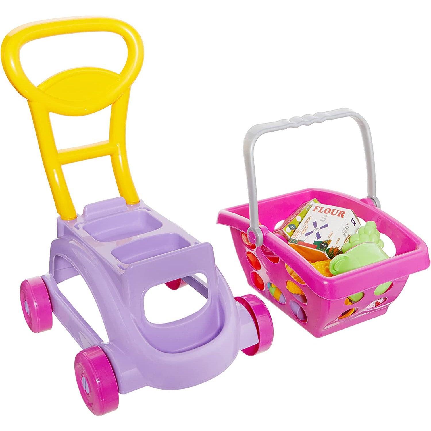 Dede 1972 Barbie Market Trolley With Basket - BumbleToys - 3+ years, Barbie, Cecil, Girls, Roleplay, Toy House