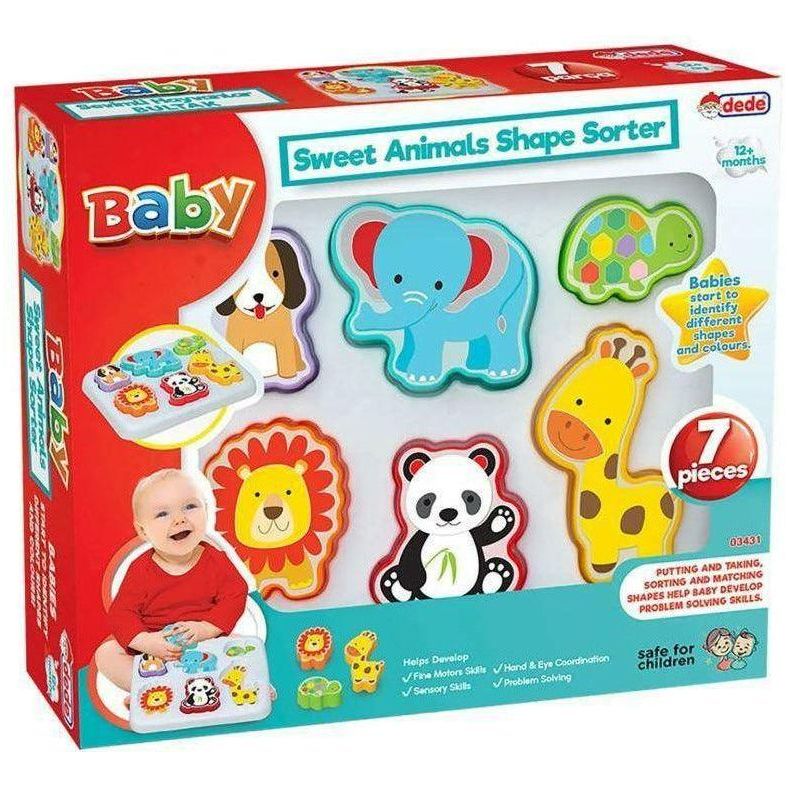Dede 3431 Shape Sorter Sweet Animals - BumbleToys - 2-4 Years, Boys, Cecil, Girls, Learning Toys