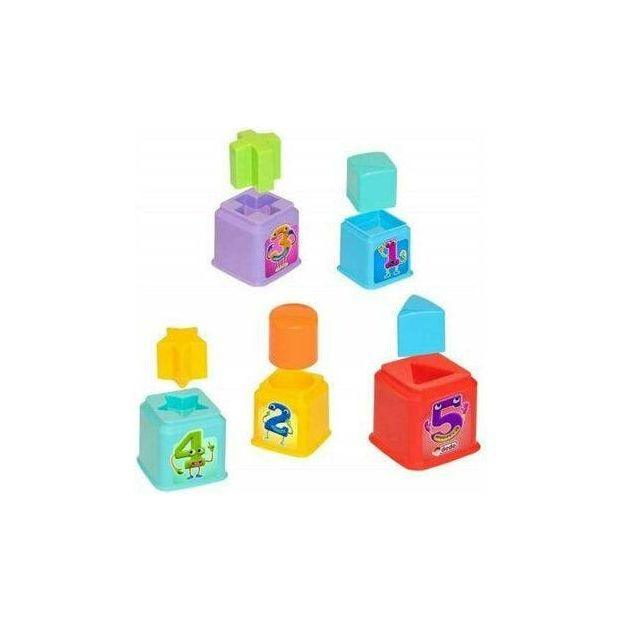 Dede 3464 Square Tower Shape Sorter Letters & Numbers - BumbleToys - 2-4 Years, Babies, Baby Saftey & Health, Boys, Building Blocks, Cecil, Education, Girls, Learning Toys