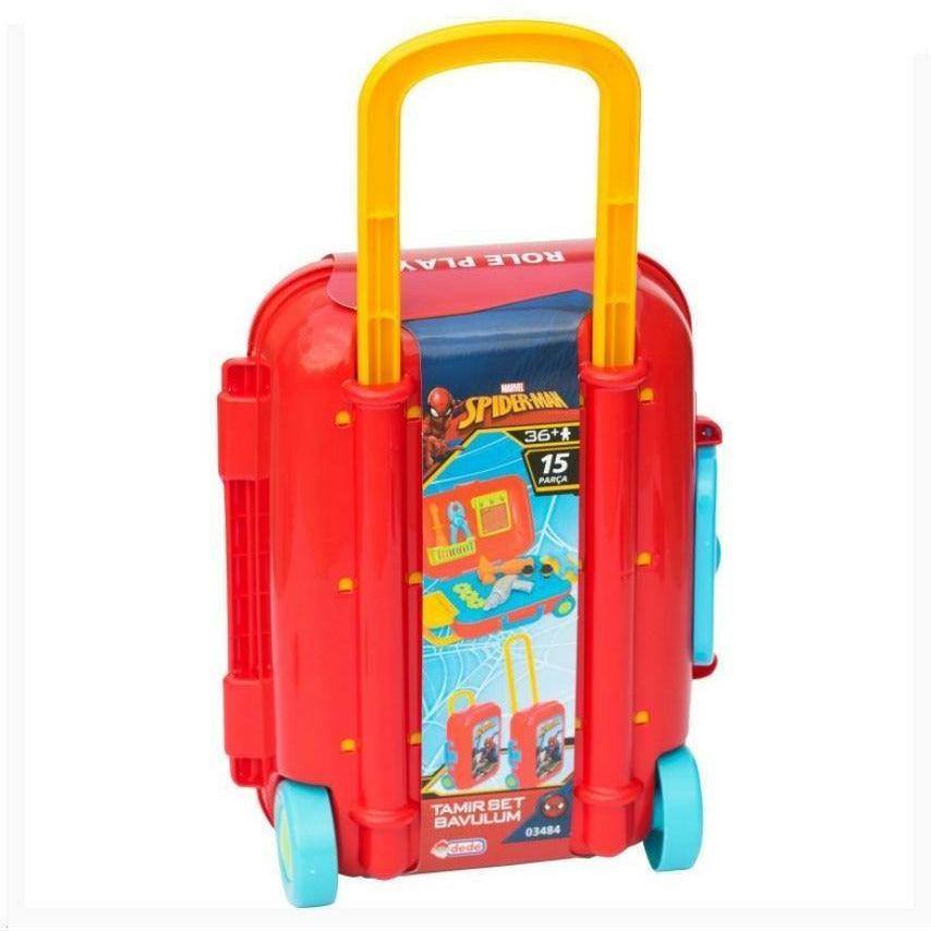 Dede 3484 Spiderman Tools Set Luggage 15 Pieces - BumbleToys - 5-7 Years, Boys, Cecil, Roleplay, Spider man, Spiderman