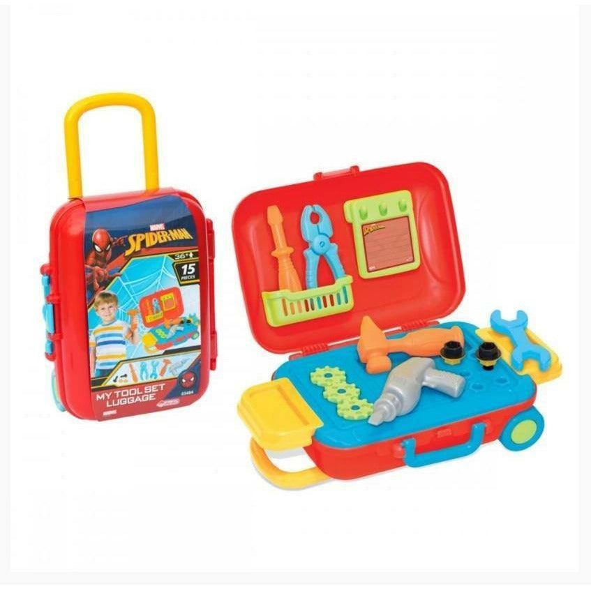 Dede 3484 Spiderman Tools Set Luggage 15 Pieces - BumbleToys - 5-7 Years, Boys, Cecil, Roleplay, Spider man, Spiderman
