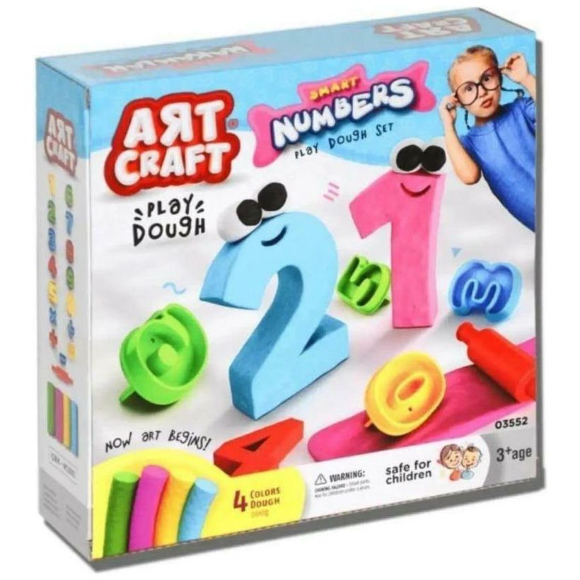 Dede 3552 Art Craft Numbers Play Dough 200 gr - BumbleToys - 5-7 Years, Boys, Cecil, Girls, Make & Create, Play-doh