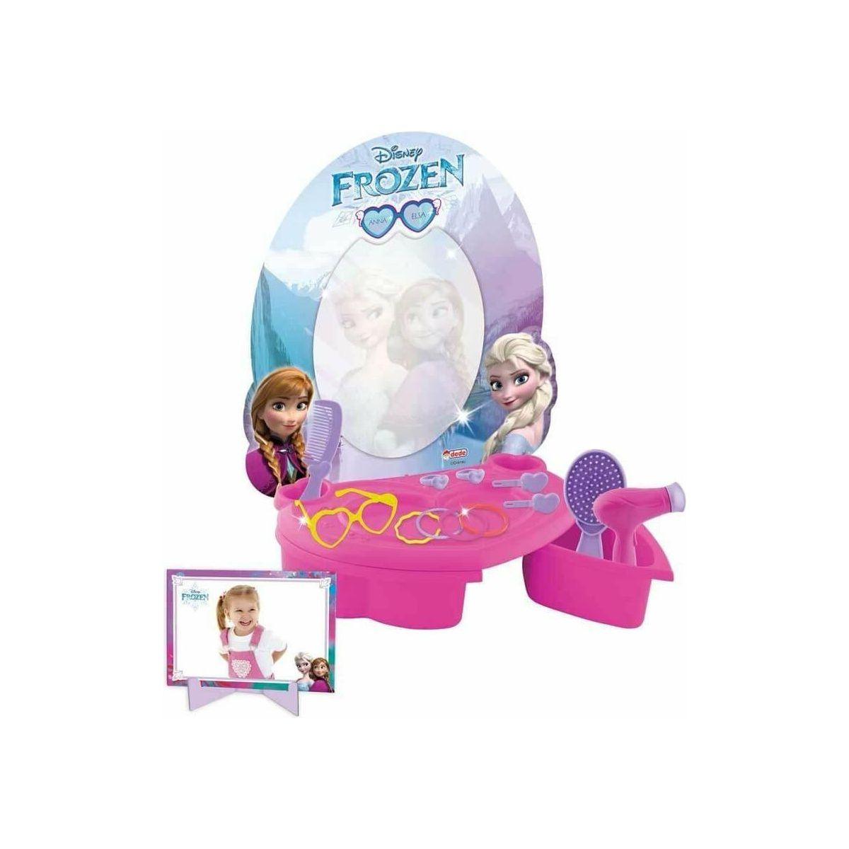 Dede 3566 Frozen Beauty Salon Dresser 16 Pieces - BumbleToys - 5-7 Years, Cecil, dresser, Frozen, Girls, Roleplay