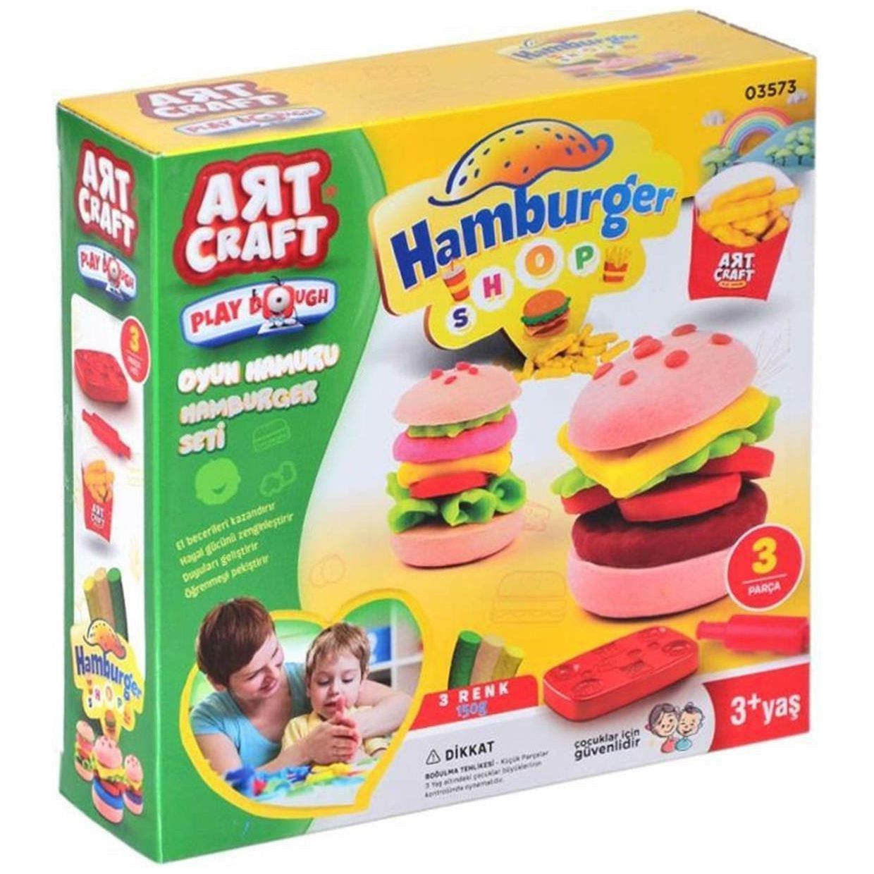 Dede 3573 Art Craft Hamburger Play Dough 150 gr - BumbleToys - 5-7 Years, Boys, Cecil, Girls, Make & Create, Play-doh