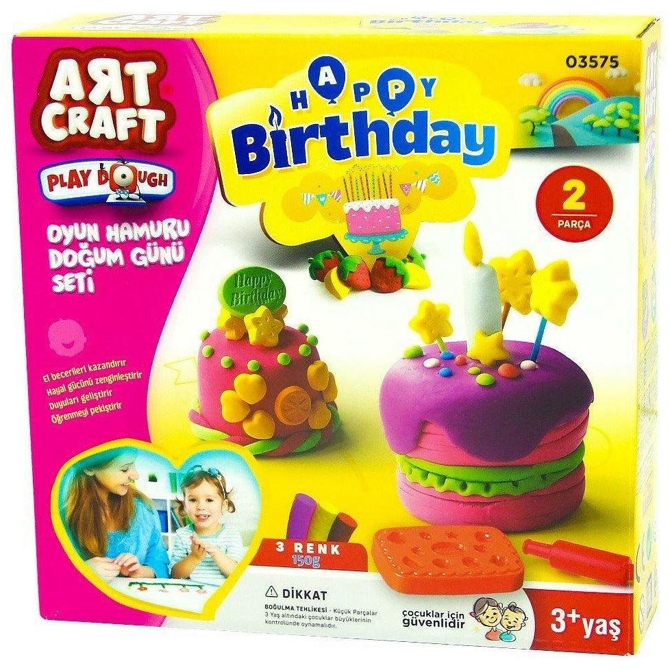 Dede 3575 Art Craft Birthday Play Dough 150 gr - BumbleToys - 5-7 Years, Boys, Cecil, Girls, Make & Create, Play-doh