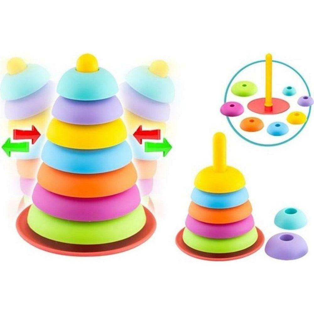 Dede 3622 Stacking Ring Multicolor 9 Pieces - BumbleToys - 2-4 Years, Babies, Baby Saftey & Health, Boys, Building Blocks, Cecil, Education, Girls, Learning Toys