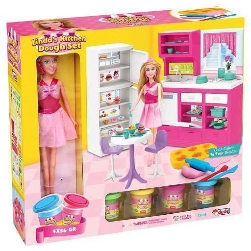Dede 3666 Linda's Kitchen Dough Set - BumbleToys - 5-7 Years, Cecil, Girls, Kitchen & Play Sets, Play-doh