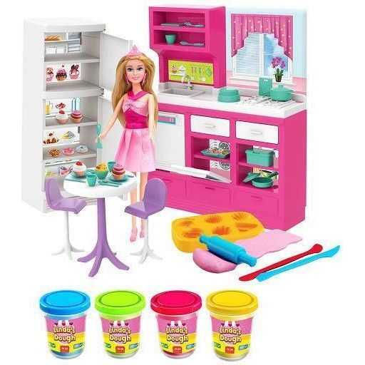 Dede 3666 Linda's Kitchen Dough Set - BumbleToys - 5-7 Years, Cecil, Girls, Kitchen & Play Sets, Play-doh