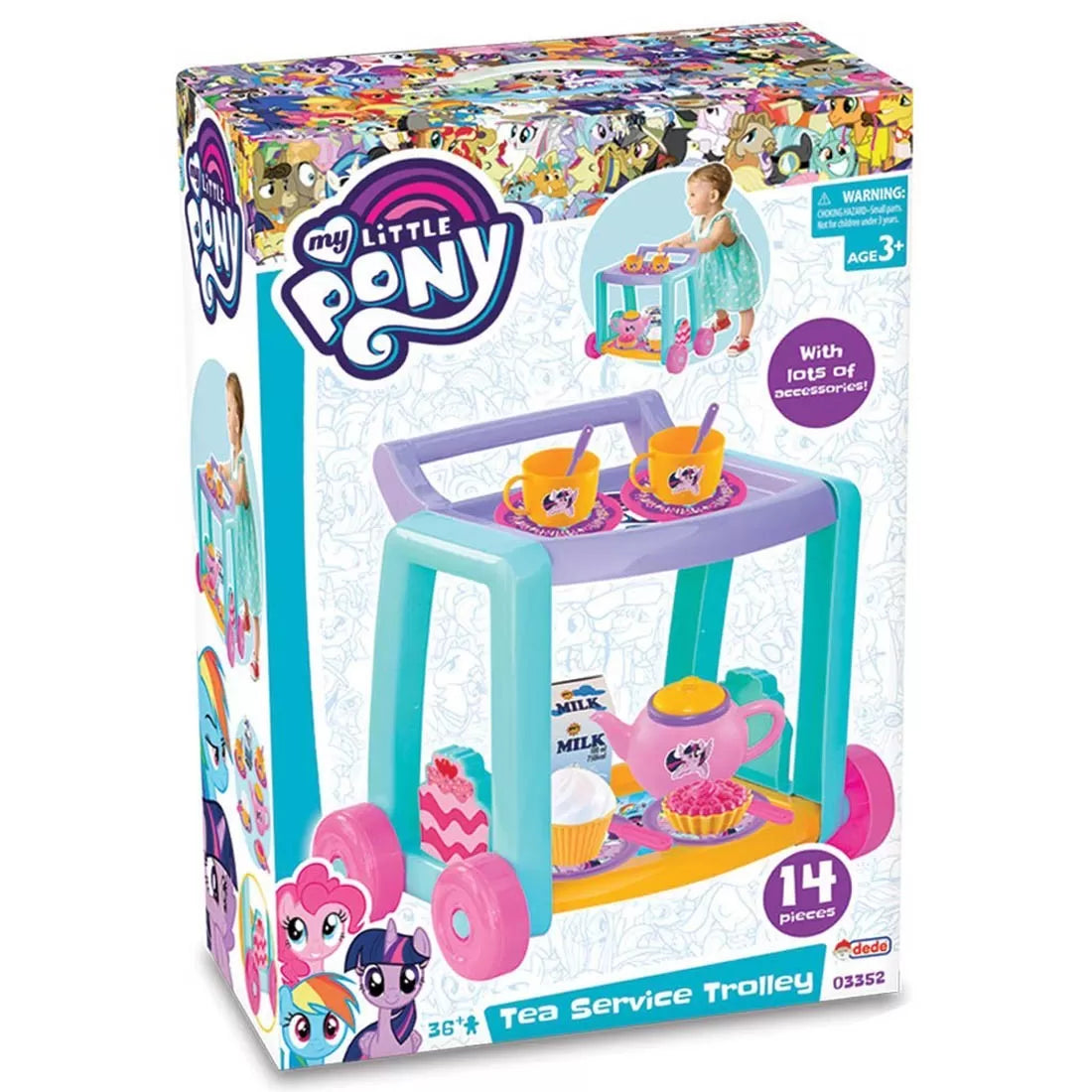Dede My Little Pony Tea Service Trolley - BumbleToys - 5-7 Years, Cecil, Girls, My Little Pony, Roleplay, Toy House