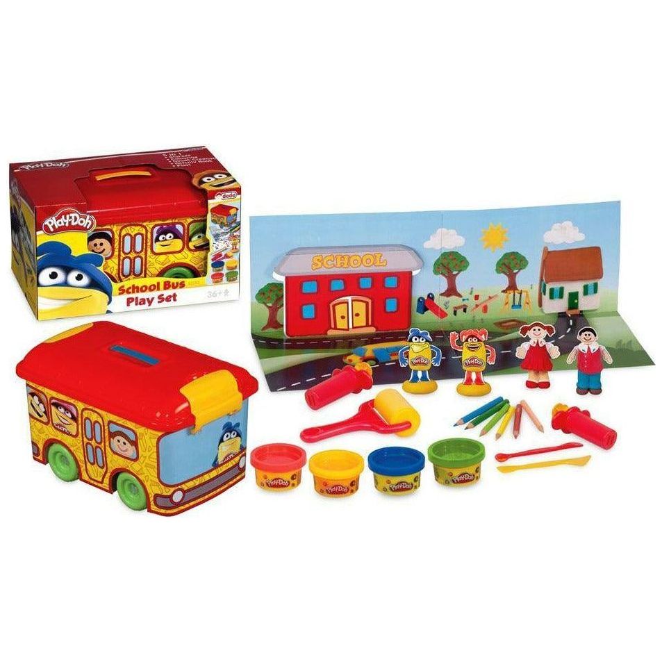 Dede Play Dough 3183 School Bus Set - BumbleToys - 5-7 Years, Boys, Cecil, Girls, Make & Create, Play Dough, Play-doh
