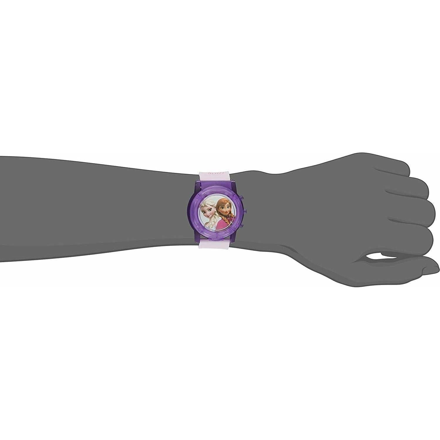 Disney Kids' FZN6000SR Digital Display Analog Quartz Pink Watch - BumbleToys - 5-7 Years, 8-13, Frozen, Girls, Wrist Watches