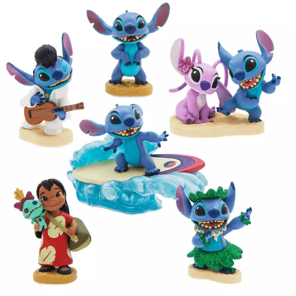 Disney Lilo & Stitch Deluxe Figure Play Set - BumbleToys - 2-4 Years, Disney, Lilo & Stitch, OXE, Pre-Order