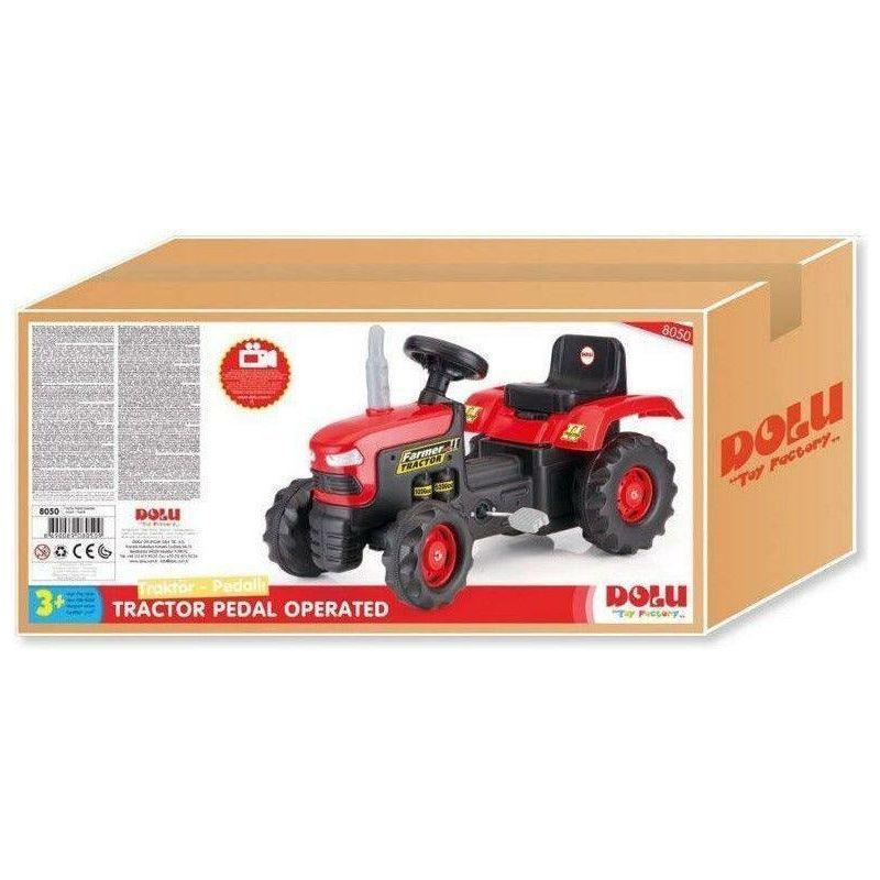 Dolu 8050 Dolu Pedal Tractor Farmer Operated Ride on Red - BumbleToys - 2-4 Years, Boys, Cecil, Pre-Order, Ride Ons