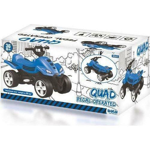 Dolu 8065 Quad Pedal Operated ATV Ride On Toy - BumbleToys - 5-7 Years, Boys, Cars, Cecil, Ride Ons
