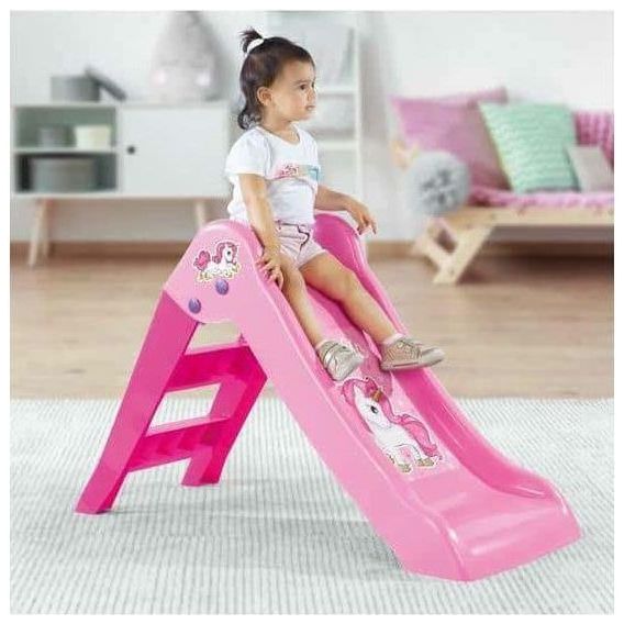 Dolu Unicorn 2501 My First Slide 70 x 111 x 47 Cm - Pink - BumbleToys - 5-7 Years, Cecil, Playset, Pre-Order, Trampolines & Playgyms