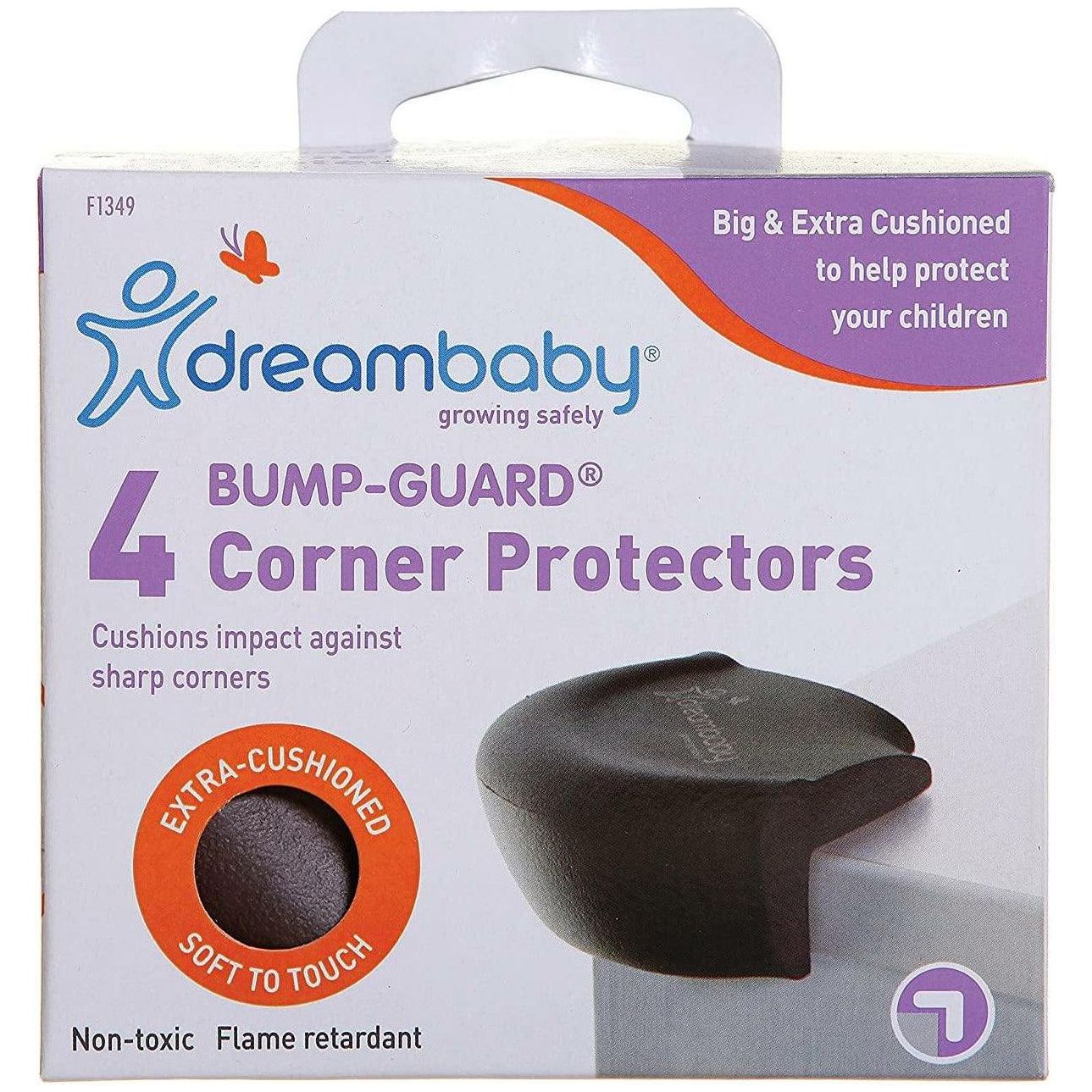 Dream Baby G1349 Bump Guard Corner Protectors 4 Pieces - Brown - BumbleToys - 0-24 Months, Baby Saftey & Health, Boys, Cecil, Girls