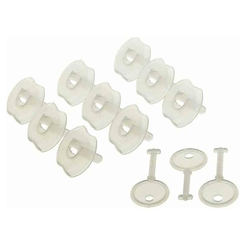 Dream baby G142 Keyed Outlet Plugs – 9 Plugs + 3 Keys - BumbleToys - 0-24 Months, Babies, Baby Saftey & Health, Boys, Cecil, Girls