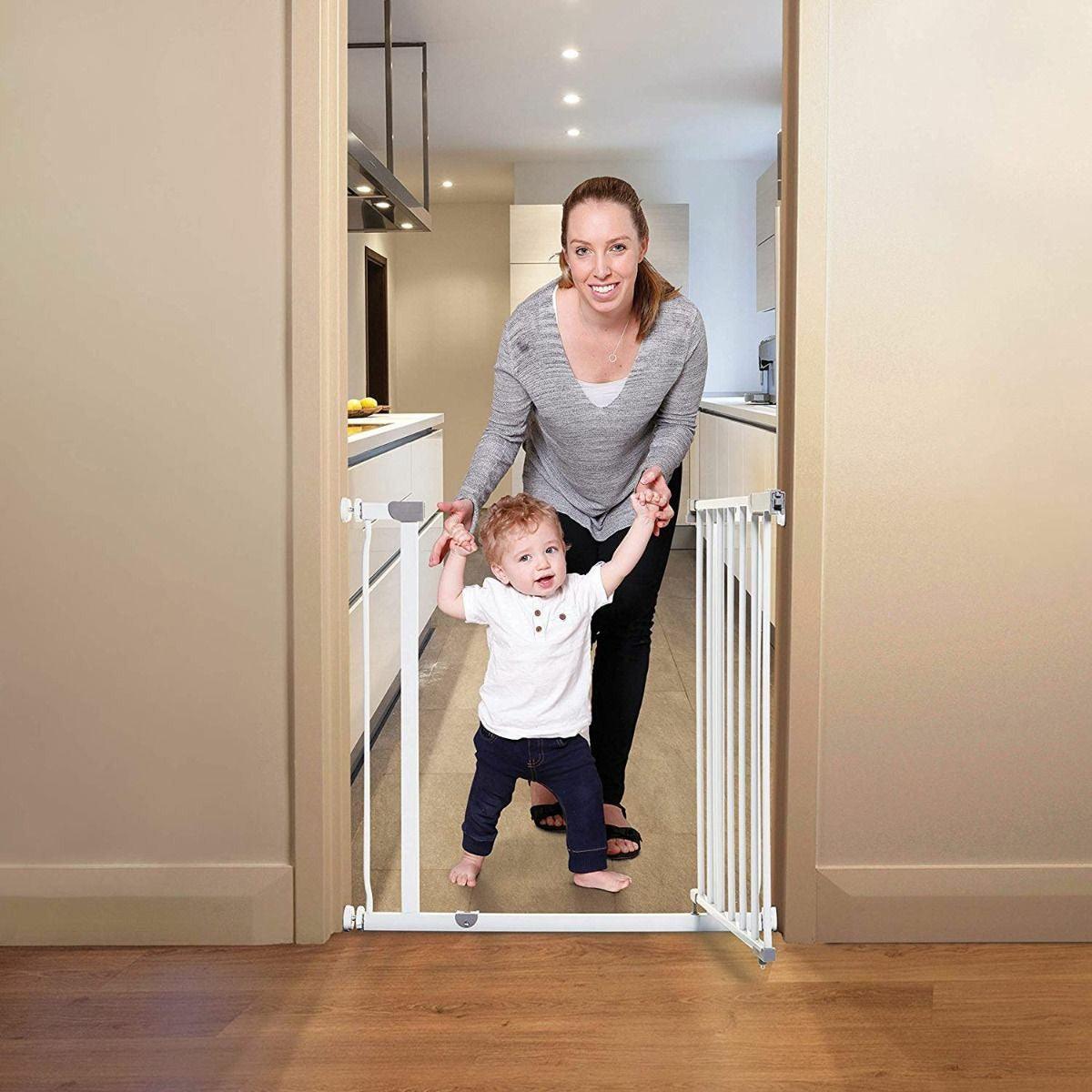 DREAMBABY Ava Safety Gate (WHITE) fits 75-81cm G2095 - BumbleToys - 0-24 Months, Babies, Baby Saftey & Health, Boys, Cecil, Girls, Pre-Order