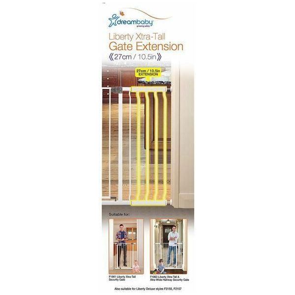 DreamBaby Liberty Tall Wide Gate Extension 27CM F1969 - BumbleToys - 0-24 Months, Babies, Baby Saftey & Health, Boys, Cecil, Girls, Pre-Order