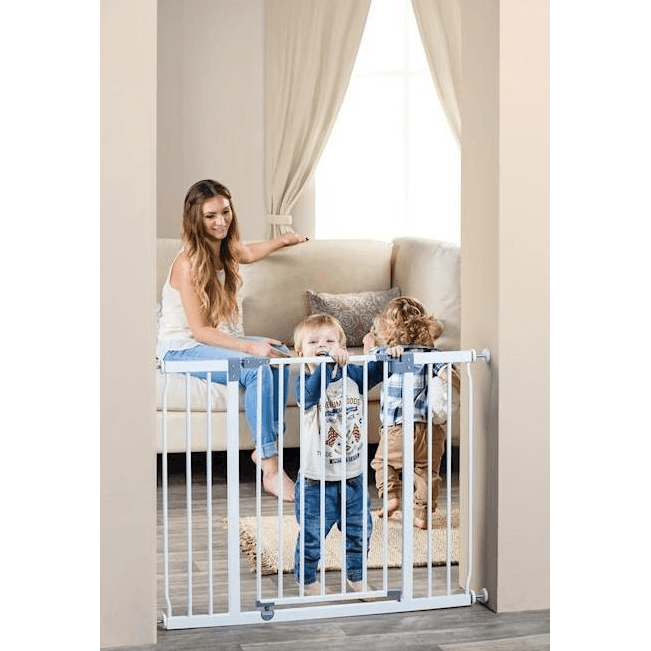 DREAMBABY SAFETY BARRIER LIBERTY EXTRA WIDE Gate 99-108 CM WHITE G867 - BumbleToys - 0-24 Months, Babies, Baby Saftey & Health, Boys, Cecil, Girls, Pre-Order