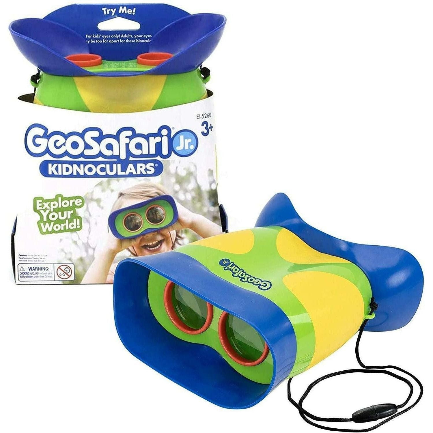 Educational Insights GeoSafari Jr. Kidnoculars Binoculars for Toddlers & Kids, Easter Basket Stuffers - BumbleToys - 4+ Years, Activity & Amusement, Boys, Girls, OXE, Pre-Order