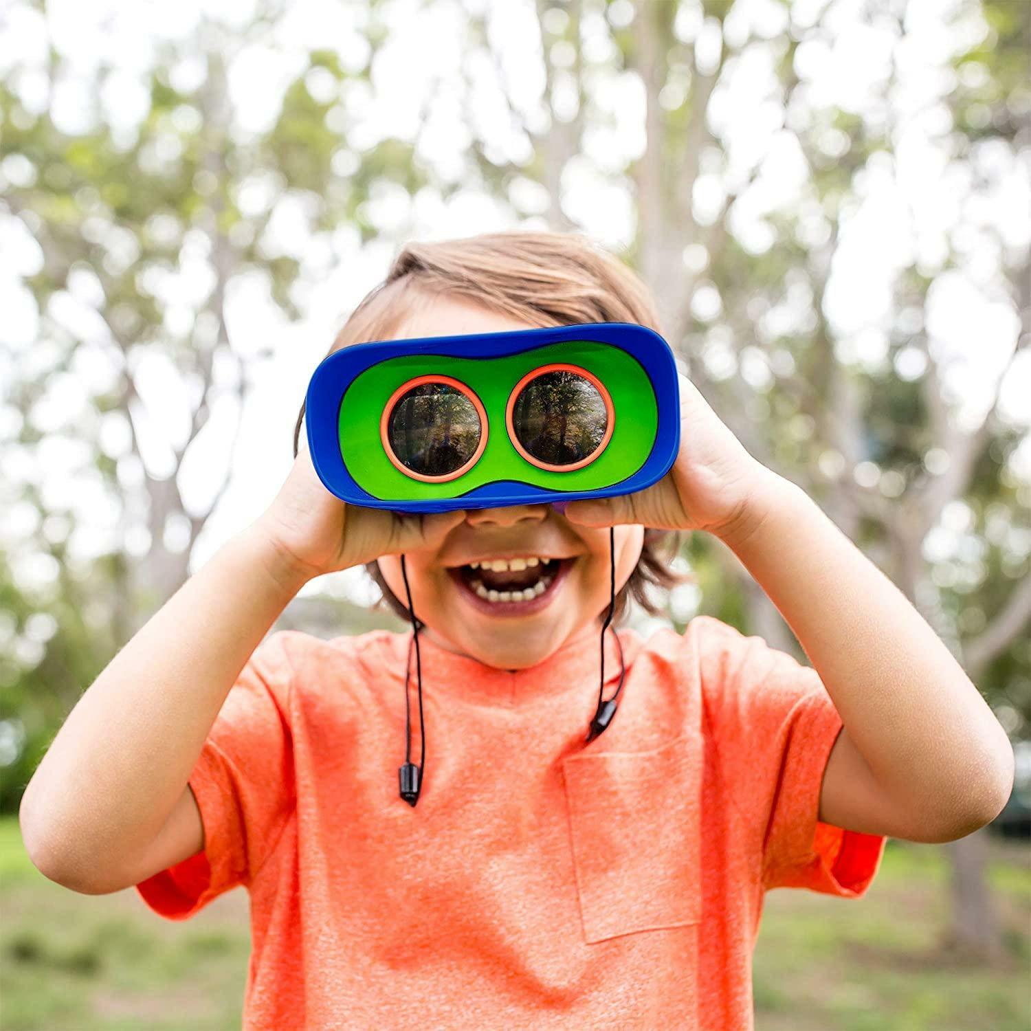 Educational Insights GeoSafari Jr. Kidnoculars Binoculars for Toddlers & Kids, Easter Basket Stuffers - BumbleToys - 4+ Years, Activity & Amusement, Boys, Girls, OXE, Pre-Order