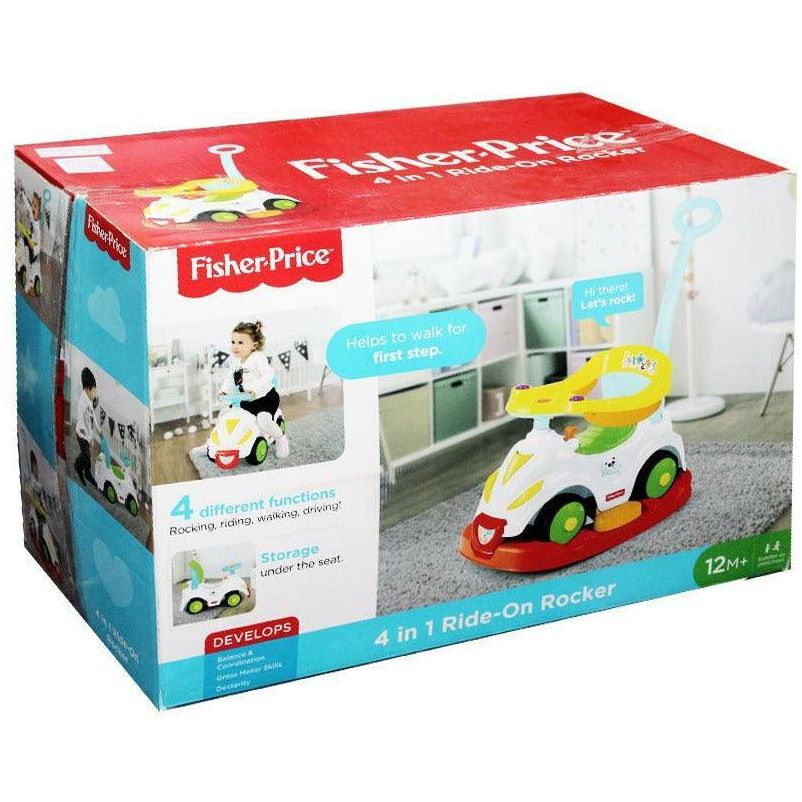 Fisher Price 4 In 1 Ride On Rocker - 113718 - BumbleToys - 2-4 Years, Boys, Cars, Cecil, Girls, Pre-Order, Ride Ons, Walker