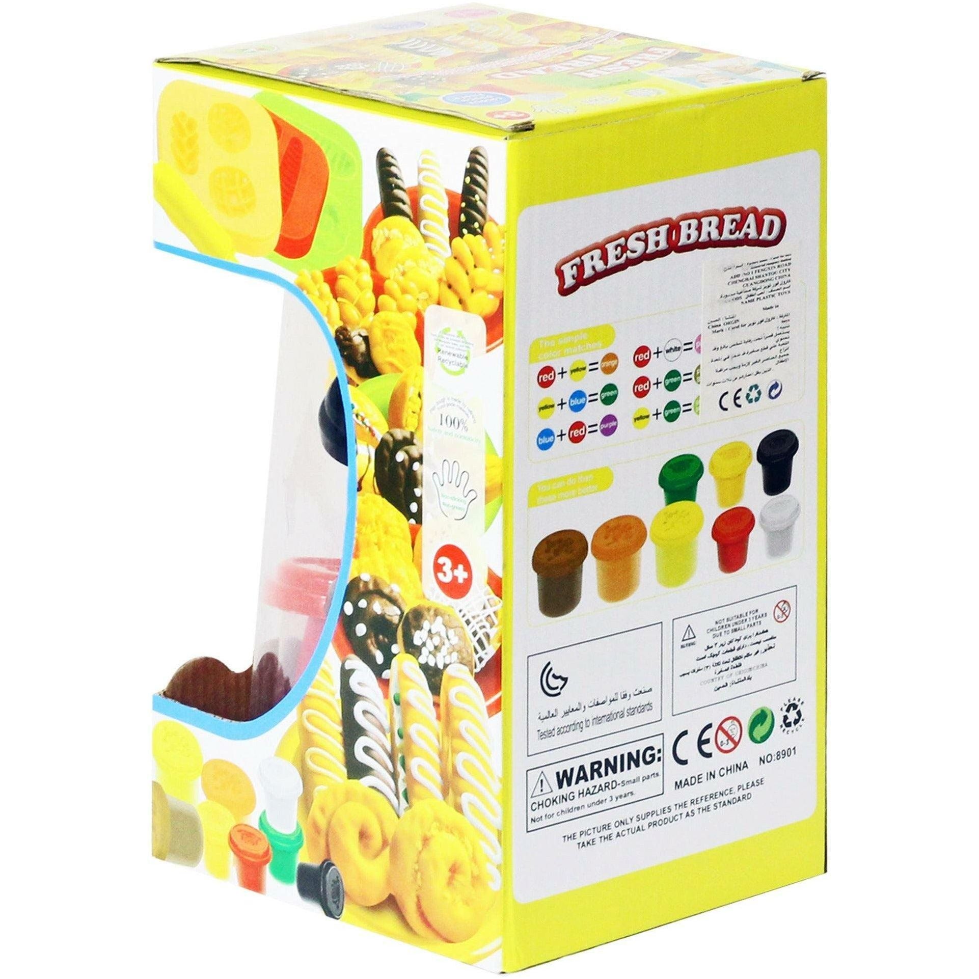 Fresh Bread Play Dough 8 Pieces Play Set - BumbleToys - 5-7 Years, Boys, Girls, Make & Create, Play-doh, Toy House