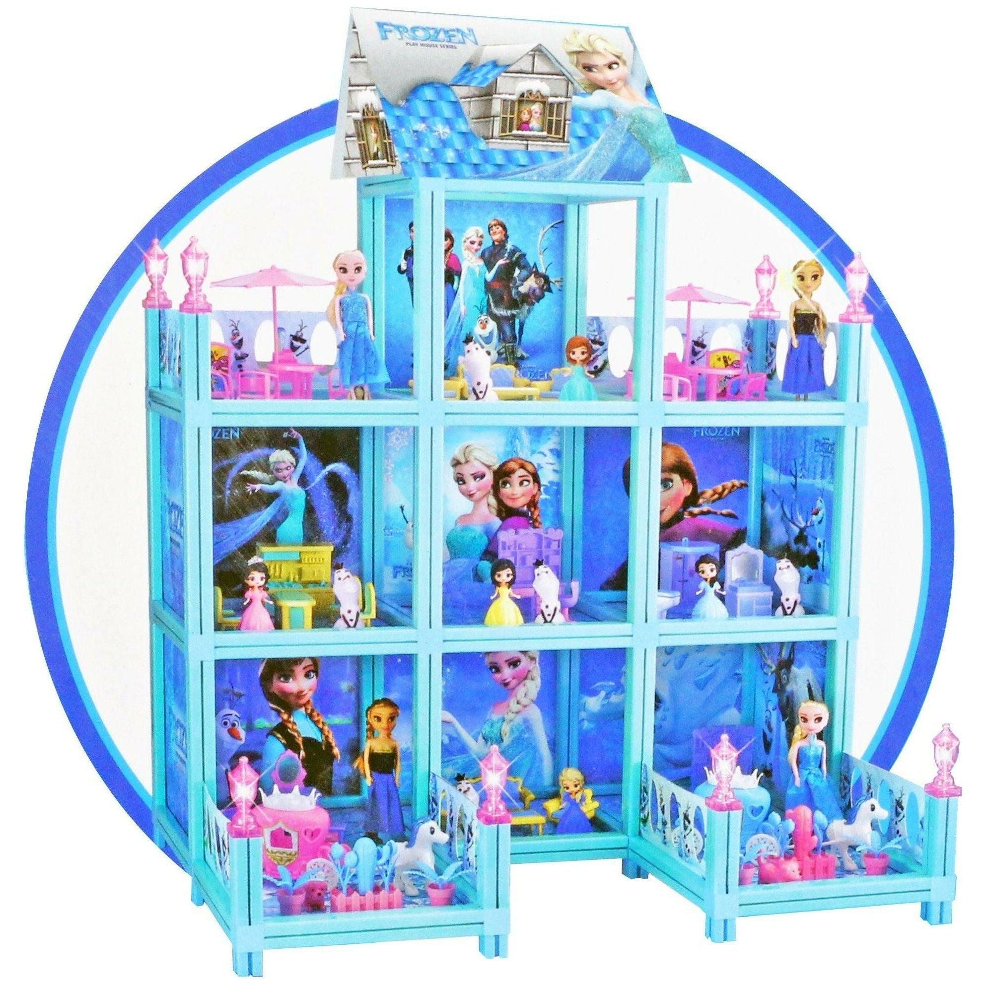 Frozen Doll House Play Set Model 8371 - BumbleToys - 5-7 Years, Doll House, Frozen, Girls, Pre-Order, Toy Land