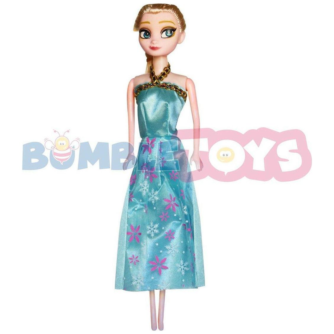 Frozen Elsa Doll For Girls Multi Colors - BumbleToys - 5-7 Years, Arafa, Elsa, Frozen, Girls, Miniature Dolls & Accessories